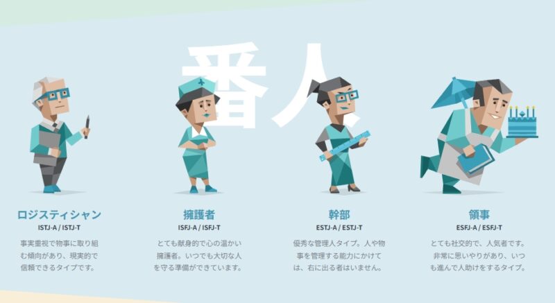 ESFJ(領事)の性格イメージ